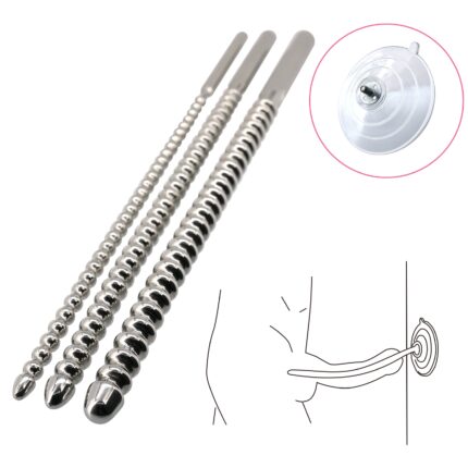 Stainless steel urethra sound with Suction Cup
