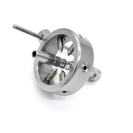 Spikes Screw Male Cock Ring Penis Lock Chastity Device Belt With Catheter Stealth