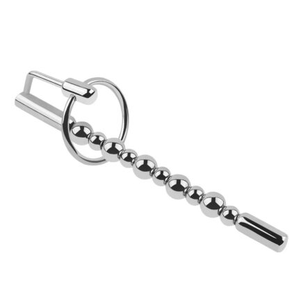 Stainless Steel Urethral Sound Toys Penis Plug Stretching With Cock Ring
