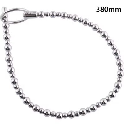 380mm Stainless Steel Super Long Beaded Urethral Sound