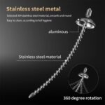 304 Stainless Steel Penis Bead Dilator Electric Shock Urethral Plug Urethral Catheter Bead - Image 3