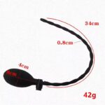 Inflate Silicone Urethral Sound Catheter Dilator Urethral Stimulation - Image 3