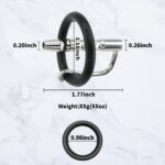304 Stainless Steel Hollow penis plug With Adjustable fixing ring