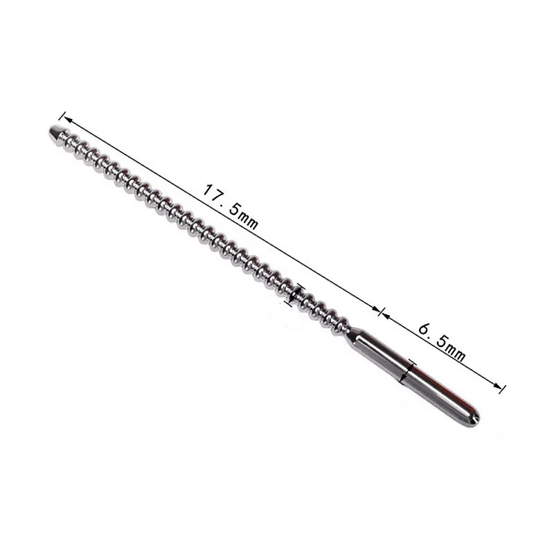 304 Stainless Steel Penis Plug with Multi Beads Smooth Urethral Dilators