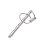 New Male Chastity Urethra 2 Cock Ring Penis Plug Stretches Stainless Steel Sounding Adult 18  Gay Urethral Sound - Image 2