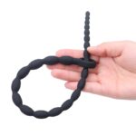 40cm Super Long Urethral Sound Soft Silicone Penis Plug Beads