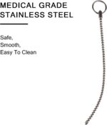 280mm Stainless Steel Urethral Sound Beaded Urethral Penis Plug - Image 4