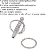 Hollow Stainless Urethral Sounds Penis Plug Urethral Dilator with Cock Ring - Image 2