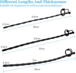 3PCS Silicone Hollow Urethral Sound Beads Urethral Plug Masturbation Rod With Fixed Ring - Image 5