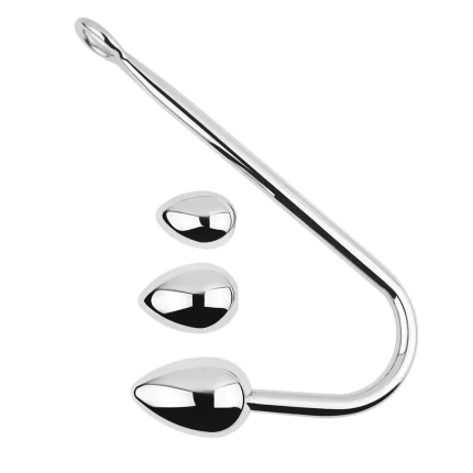 Stainless Steel Anal Hook Small Medium Large Ball Head for Choose Butt Plug dilator Metal Prostate Massager