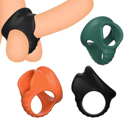 Penis Ring Reusable Silicone Stretchy Semen Cock Ring Penis（Random Color）