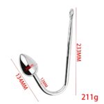 304 Stainless Steel Anal Hook Small Medium Large Ball Head Prostate Massager