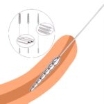 304 Stainless Steel Beads Penis Urethral Plug Ribbed