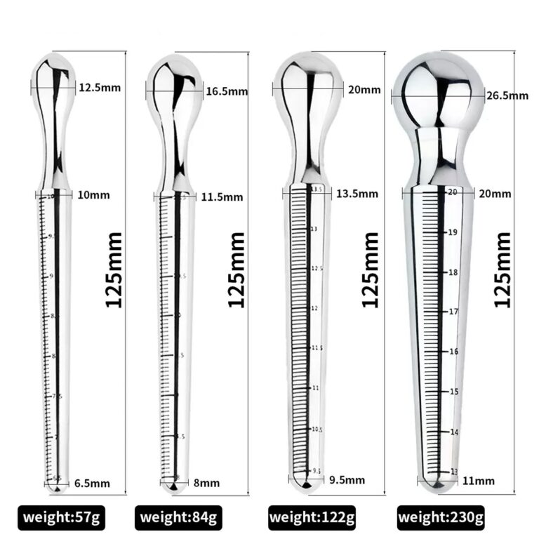 304 Smooth Stainless Steel Thermometer Design Metal Anal Plug Urethra Sound