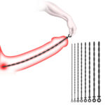 8 PCS Silicone Urethra Sound Beads（long12.9in）