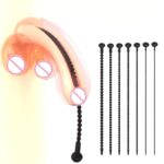 7 Sizes Silicone Urethral Plug Horse Eye Stick Urethral Dilator Pull Beads Penis Catheter Male Masturbation Stimulator Sex Toys - Image 4