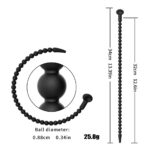 7 Sizes Silicone Urethral Plug Horse Eye Stick Urethral Dilator Pull Beads Penis Catheter Male Masturbation Stimulator Sex Toys - Image 13