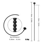 7 Sizes Silicone Urethral Plug Horse Eye Stick Urethral Dilator Pull Beads Penis Catheter Male Masturbation Stimulator Sex Toys - Image 9