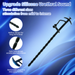 3PCS Silicone Urethra Sound Set Upgrade Hollow Side Hole Design - Image 2